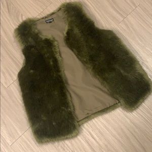 GREAT CONDITION! Top shop fur vest